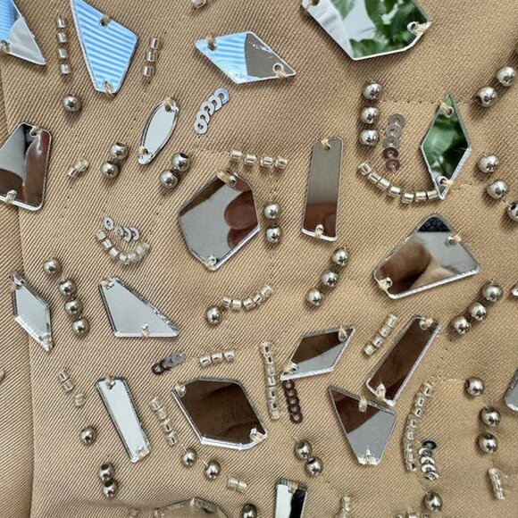 Mirror Beaded Suit Jacket & Shorts Set - Picture 9 of 10